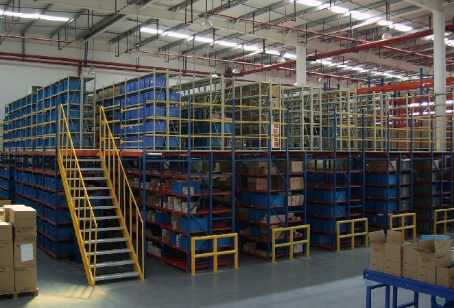 Skladište skladišta Čelična struktura Mezzanine